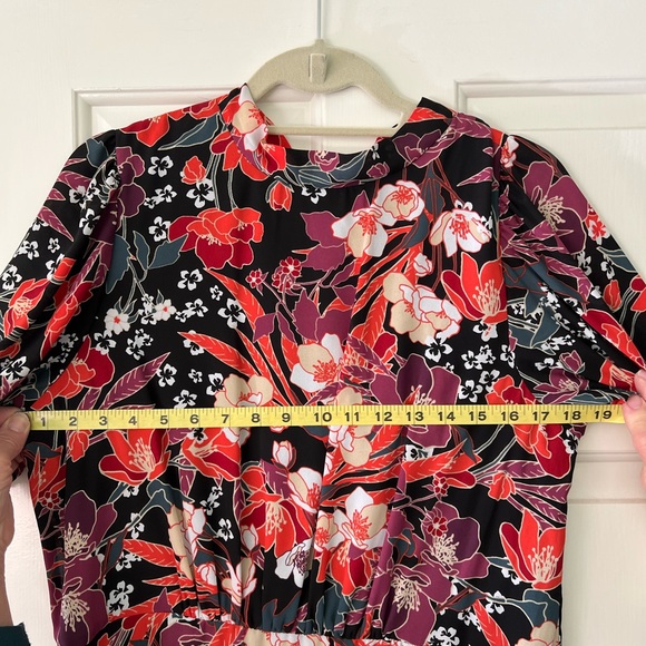 Julia Jordan Floral Puff Sleeve Midi Dress - Picture 10 of 10